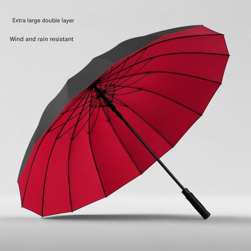 Golf Umbrella Large - 30 Zoll 16-Rippen Automatischer Doppellagiger Golfschirm