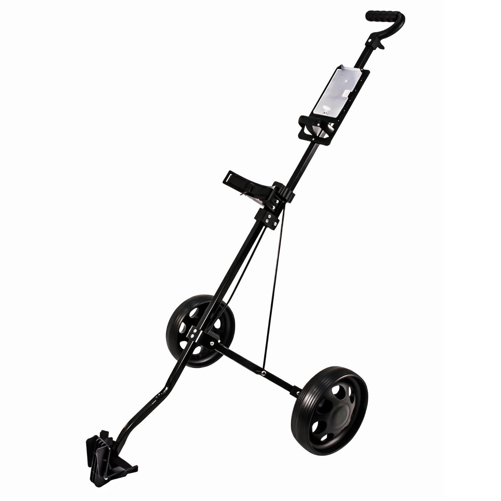 Practice Equipment For Golf - Faltbarer Zweirad-Golfausrüstungswagen Leichter Schiebewagen Golf-Zubehör für