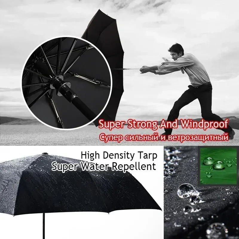 Luxuriöser umgekehrter Regensc – Golf Umbrella Large Bewertung und Preis