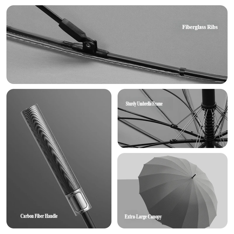16-Rippen Automatischer Regens – Golf Umbrella Large Bewertung und Preis